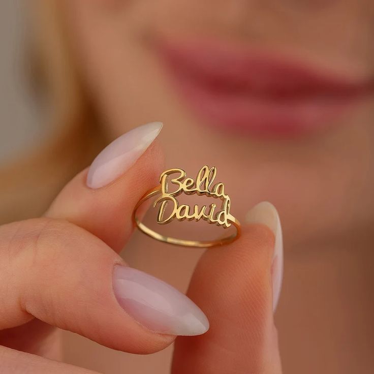 Personalized Couple Name Ring