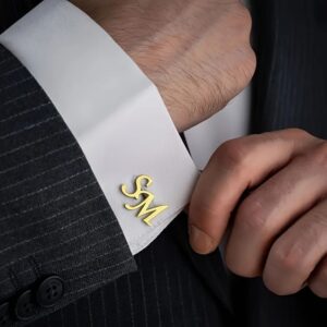 Personalized Script Initials Cufflinks