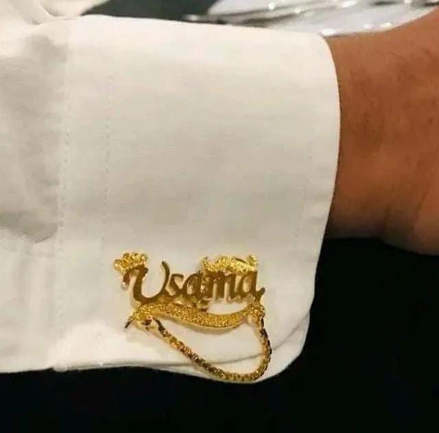 Customized Crown Name Cufflinks