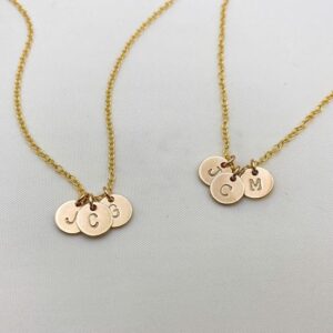 Personalized Initial Coin Necklace