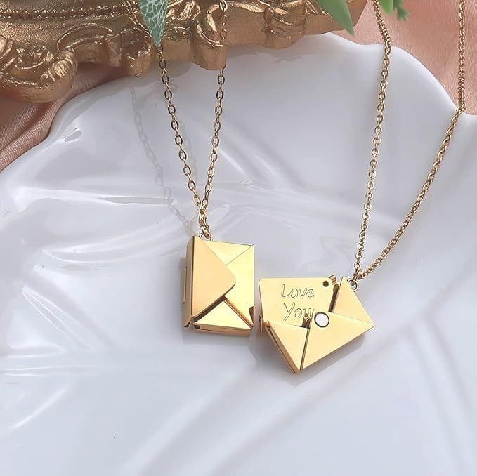 Customized Secret Message Envelope Locket - Image 2