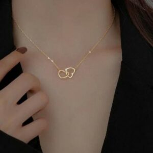 Interlocking Double Heart Necklace