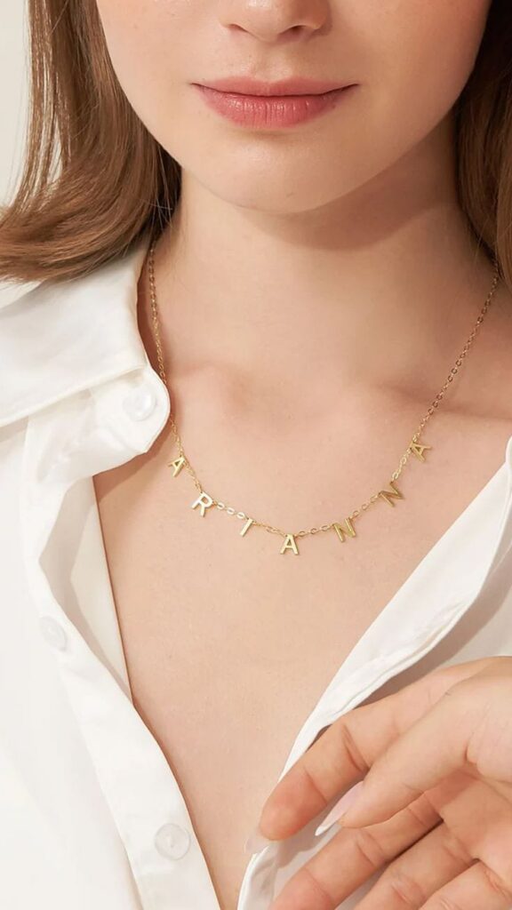 Customized Floating Letter Necklace