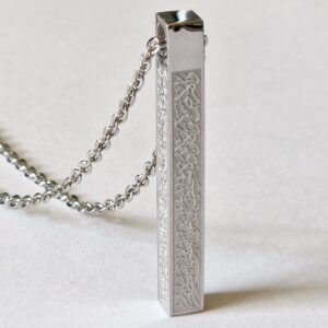 Ayat-Ul-Kursi / Naad-E-Ali 3D Bar Necklace